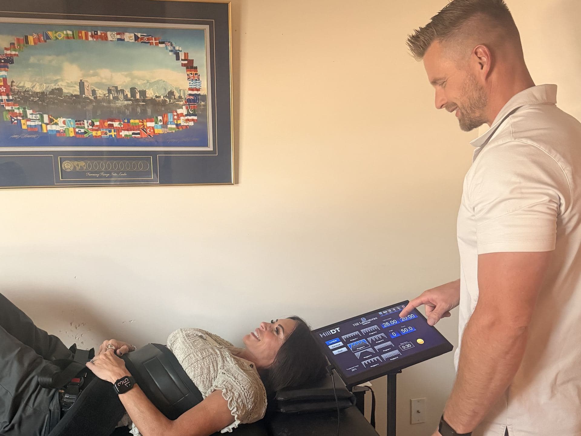 Spinal decompression treatment at Elevate Wellness Chiropractic